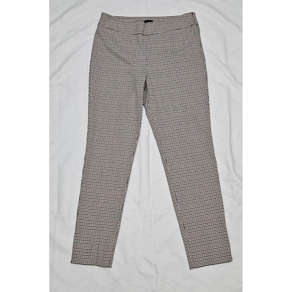 Talbots Black and White Checkered Ankle Pants